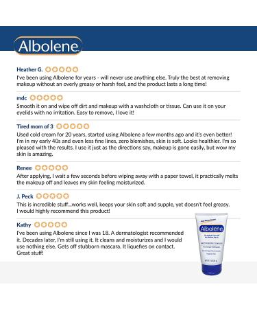 Albolene Face Moisturizer and Makeup Remover 3oz - Fragrance-Free Cleansing Balm (Pack of 3) - Buy Online on SooperMarket.com