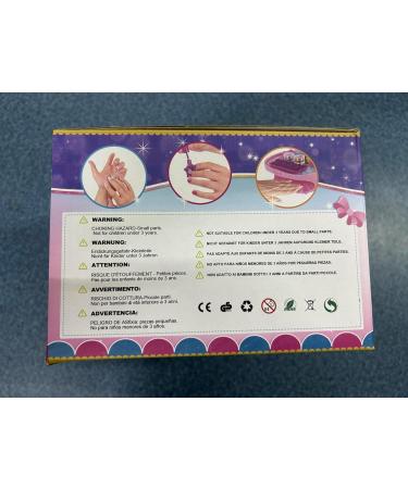 Herenear Kids Nail Polish Kit for Girls Kids Nail Polish Set with 2 In 1 Nail Dryer Set Nail Polish DIY Sticker Glitter Powder Rings Nail Art Kit Manicure Party Christmas Gift - Buy Online on SooperMarket.com