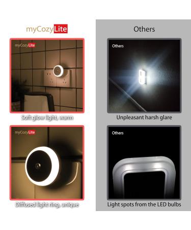 Smart Night Plug & Socket Light with Twilight Sensor - Energy-Efficient Warm White LED 2 Pack for Bedrooms Bathroom & Kitchen - Buy Online on SooperMarket.com