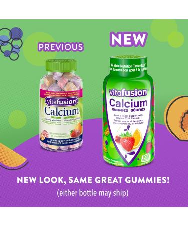 Vitafusion Calcium Adult Vitamin Gummies Strong Bones and Teeth Prevents Osteoperosis Muscle Function 100 Count (1.5-Month Supply) Packaging May Vary - Buy Online on SooperMarket.com