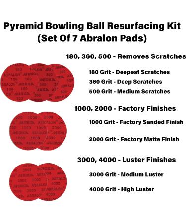 Bowling Ball Resurfacing Kit - Set of 7 Abralon Pads | bowlingball.com - Buy Online on SooperMarket.com