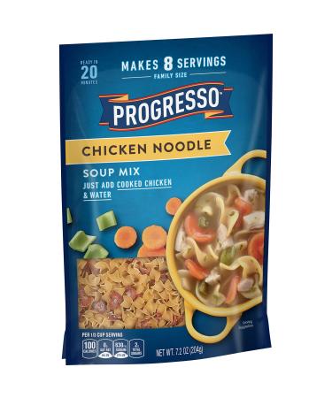 Progresso, Chicken Noodle Soup Mix, 7.2 oz pouches (Pack of 6)