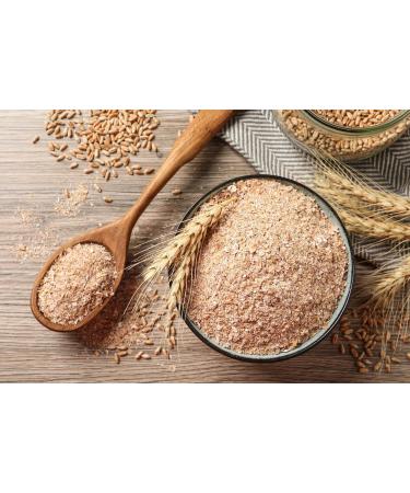 Certified Organic Wheat Bran 600g - Raw Vegan, GMO Free - Ideal for Baking & Smoothies - Thames Organic - Buy Online on SooperMarket.com