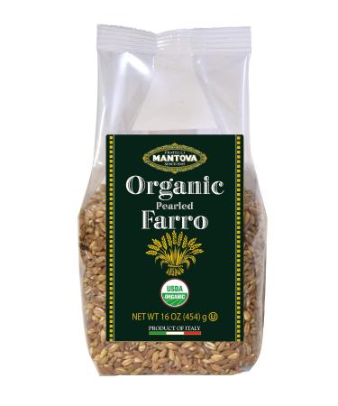 Mantova Organic Italian Farro, 1 lb Zero grams of trans fat, Product of Italy