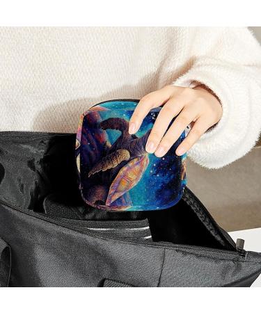Color Turtle Galaxy Menstrual Cup Pouch - Portable Period Storage Bag for Women and Girls | Multi-colored - 1 Pack - Buy Online on SooperMarket.com