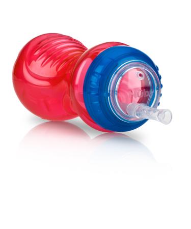 Nuby No-Spill Cup with Flex Straw  10 Ounce  Colors May Vary