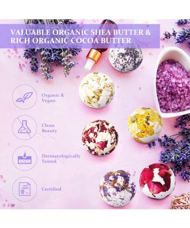 MAQUITA 6Pcs Handcrafted Bath Bombs for Stress Relief - Perfect Spa Aromatherapy Gift for Men, Women, Boys, and Girls - Ideal for Mothers Day, Birthday, Christmas - Buy Online on SooperMarket.com