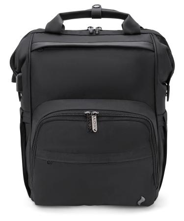 Osann diaper backpack BackPack large capacity lots of storage space with mobile phone port Black Oxford