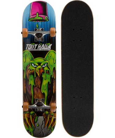 Tony Hawk 31 Inch Skateboard, Tony Hawk Signature Series 2, 9-Ply Maple Deck Skateboard for Cruising, Carving, Tricks and Downhill Mad Hawk