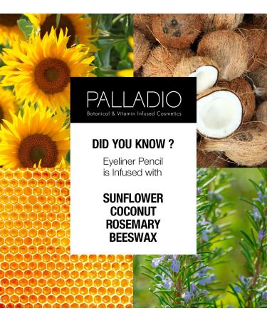 Palladio Wooden Eyeliner Pencil - Thin Shape for Easy Application - Long Lasting, Rich Pigment - Light Brown 1 Count - Buy Online on SooperMarket.com