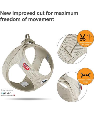 Buy Curli Vest Harness - Light Tan M (Einfarbig) | Air-Mesh Comfort for Pets | International Shipping Available - Buy Online on SooperMarket.com