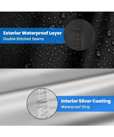 Favoto Waterproof Bicycle Cover for 2-3 Bikes | 210T Oxford Tarpaulin | Protective Garage Cover with Bag | 200x105x110cm | Black - Buy Online on SooperMarket.com