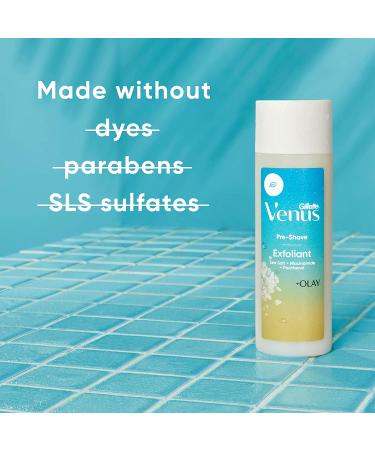 Gillette Venus Women's Pre-Shave Sea Salt Exfoliant Scrub 6.7 oz - Gentle Exfoliation for Smooth Skin - Buy Online on SooperMarket.com
