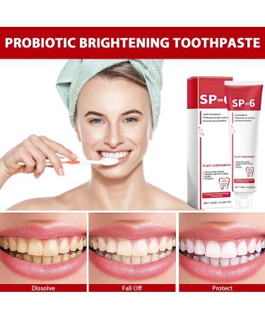 SP-6 Probiotic Whitening Toothpaste - Ultra Whitening & Deep Cleaning - Brighten Your Smile - Buy Online on SooperMarket.com