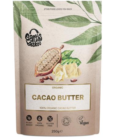 Earths Basket Organic Cacao Butter 250g Rounds Theobroma Cacao Butter