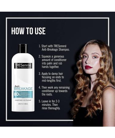 TRESemme Anti Breakage Shampoo & Conditioner Set - 28 Fl Oz, Promotes Healthy Hair Growth, Reduces Dry Hair Breakage Up to 80% - With Vitamin E, B12, and Gelatin - Buy Online on SooperMarket.com