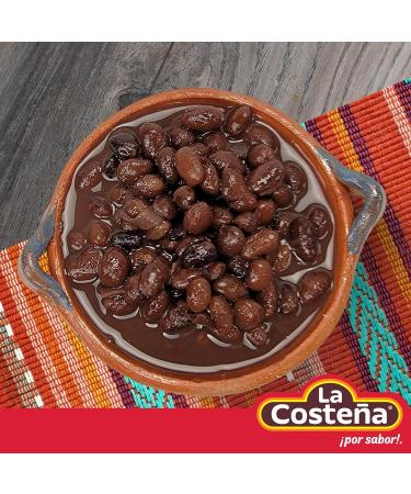 La Costena Black Whole Beans 12 x 400g Case/Mexican Frijoles Black Whole Beans Canned Cooked Beans (Pack of 12) - Buy Online on SooperMarket.com