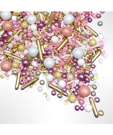 Sprinkles | Rose gold sprinkle | Pink and gold sprinkles | Sprinkle mix | Cake sprinkles | Jimmies | Cupcake sprinkles | Manvscakes