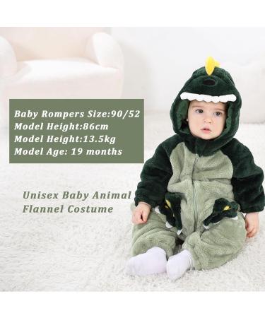Doladola Dalmatians Toddler Romper | Newborn Baby Outfit 0-3 Months | Green Dino Onesie - Buy Online on SooperMarket.com