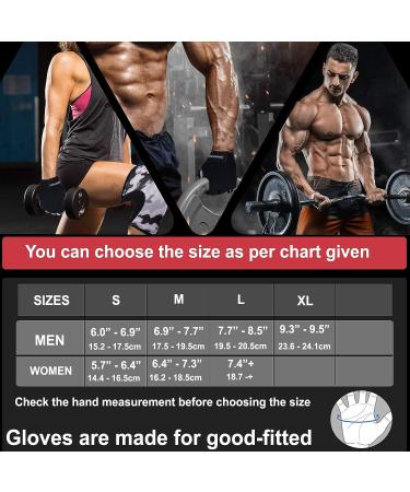 Sawans Gym Workout Gloves for Men and Women | Breathable Weight Lifting Gloves with Wrist Support | Padded for Deadlifts & Pull Ups | Medium Size - Buy Online on SooperMarket.com