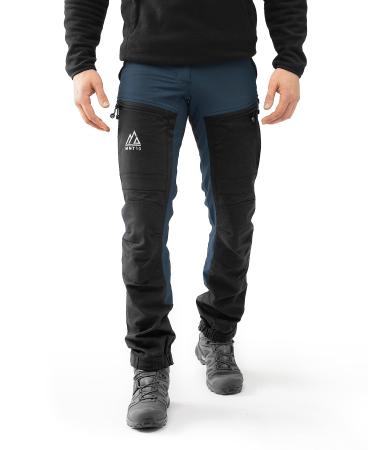 MNT10 hiking pants for men lightweight outdoor pants I Breathable & water-repellent I Practical pockets & robust seams L Ocean Blue