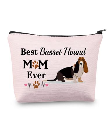 Cosmetic Bag for Basset Hound Mom Basset Hound Mom Bag