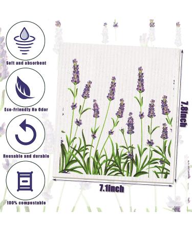 Remagr Swedish Kitchen Dish Towels Wildflowers - Reusable Sponge Cleaning Cloths (6 Pack) - Buy Online on SooperMarket.com