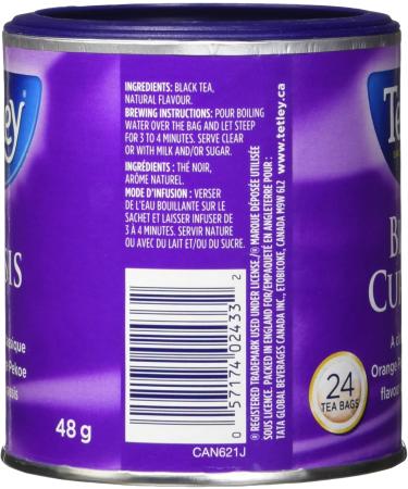 Tetley Black Currant Black Tea - 24 Tea Bags 48 Grams Contains Caffeine BlackCurrantSpecialtyTea - Buy Online on SooperMarket.com
