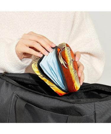 Phoenix Bird Menstrual Cup & Sanitary Napkin Storage Bag - Portable Period Pouch for Women & Teens - Multi-colored - Buy Online on SooperMarket.com