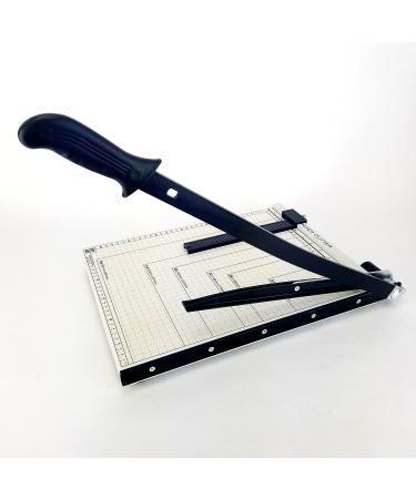 A4 Guillotine Paper Cutter with Metal Base  (12" x 10" inch top)  Paper Trimmer with Multi Sheet Capacity  Heavy Duty Blade for Photo Craft Cardstock  Large Paper Cutter for Home or Office - Buy Online on SooperMarket.com