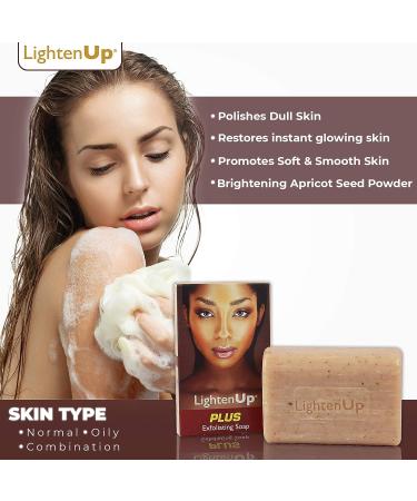 OMIC LightenUp Exfoliating Soap 200g/7fl oz - Skin Brightening Cleansing Bar with Apricot, Glycerin & Coconut Oil - Buy Online on SooperMarket.com