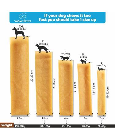 WoW Bites Premium Crauma Cheese for Dogs - Healthy Yak Cheese Dog Treats Long Kauspass & Cheese Bones (M 3 Pack) - Natural & Tasty Chews for All Breeds - Buy Online on SooperMarket.com