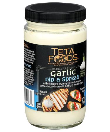 Mediterranean Garlic Dip & Spread 12 oz (1) 12 Ounce (Pack of 1) - Buy Online on SooperMarket.com