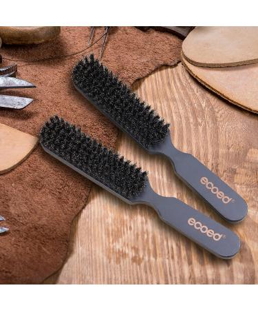 Ecoed Boar Bristle Brush 2pc Set for Fine & Medium Hair | Ideal for Smoothing, Waves & Beards | Gentle on Scalp | Enhances Texture - Buy Online on SooperMarket.com