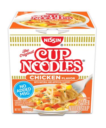 Nissin, Cup Noodles Soup, Chicken Flavor, 2.25 oz (case of 12)