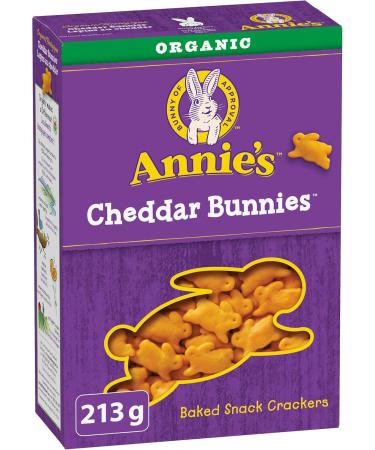 Annie's Homegrown Organic Chocolate Bunny Grahams 213 Grams & Organic Cheddar Bunnies Baked Snack Crackers 213 Grams - Buy Online on SooperMarket.com