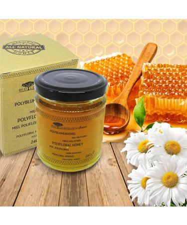Premium Wildflower Honey - Creamy Spreadable A Fine And Refined Texture | Pure Natural And Tasty Polyfloral Honey For Adults And Kids 240 g - Buy Online on SooperMarket.com