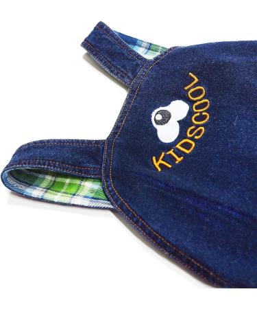 KIDSCOOL SPACE Baby Denim Overalls | 3D Cute Cartoon Knitted Jean Dungarees | Blue-6032 | 2-3 Years - Buy Online on SooperMarket.com