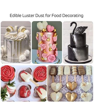 Red Edible Luster Dust 10g - Food Grade Tasteless Dessert Dust for Baking - Cherrysea Food Coloring Powder for Cupcakes, Cake Pops, Fondant, Chocolate, Candy - Buy Online on SooperMarket.com
