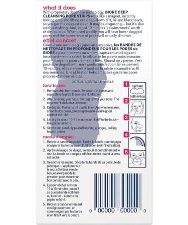 Bior Original Deep Cleansing Pore Strips Nose Strips for Instant Pore Unclogging and Blackhead Removal Dermatologist Tested Oil Free and Vegan Friendly - Buy Online on SooperMarket.com