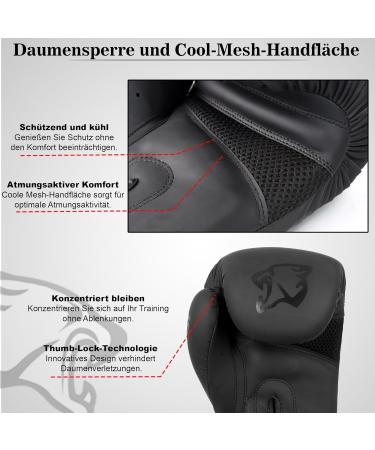 Tigera Boxing Gloves for Men & Women - 10oz Pro Punching Mitts for MMA Muay Thai Kickboxing & Heavy Bag Training - Buy Online on SooperMarket.com