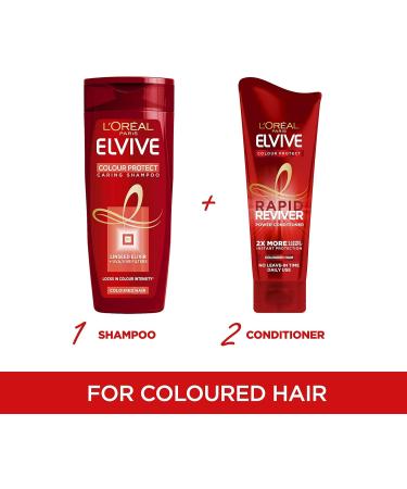 L Oreal Elvive Colour Protect Rapid Reviver Coloured Hair Power Conditioner 180 ml (Pack of 4) - Buy Online on SooperMarket.com