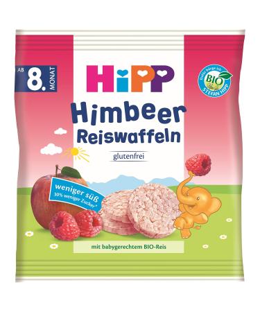 Hipp Organic Snack Products Raspberry Rice Cakes 7-pack (7 x 30 g) H 3556 Raspberry Rice Cakes 30g 30g Raspberry Rice Cakes