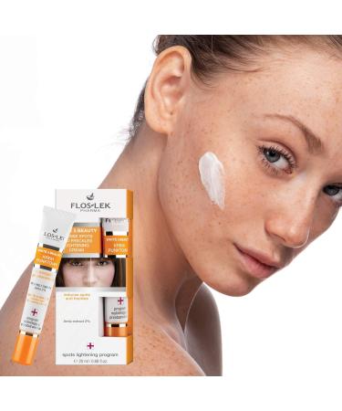 FLOSLEK Spot Face Cream Bleaching Discoloration & Freckles | 20 ml | Reduces Intensity of Redness & Blemishes | Softens & Evens Skin Colour | Healthier & Brighter Complexion | Dermatologically Tested Brightening point cream - Buy Online on SooperMarket.com