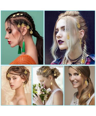 200 PCS Loc Hair Jewelry: Braids & Dreadlock Accessories - Aluminum Beads, Metal Cuffs, Rings, Clips, Coils, Shells - Hair Charms for Women - Buy Online on SooperMarket.com