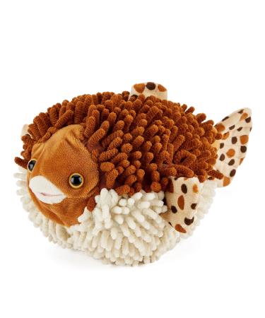 Zappi Co Childrens Stuffed Soft Cuddly Puffer Fish Toy (11" / 27cm) Safari animals Collection Plush Teddy New Born Child First Puffer Fish L