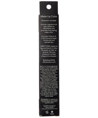 e.l.f. Cosmetics Matte Lip Color - Praline 0.05 oz | Long Lasting Gorgeous Finish | Nourishing Formula - Buy Online on SooperMarket.com