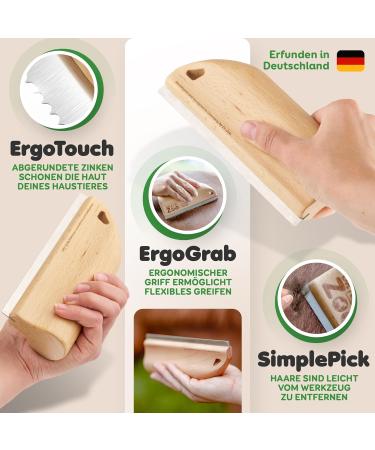 DR Zoo Horse Curry Comb Robbi - Best Coat Change Helper for Horses | Premium Wood Curry Comb for Healthy Coats - Buy Online on SooperMarket.com