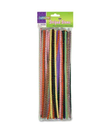 Chenille Kraft Jumbo Chenille Neon Pipe Cleaners Stem Assorted 100 per Pack