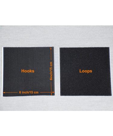 Aobrill Non Slip Cushion Pad  Hook Loop Tape for Reduce Couch Cushions Sliding (6 x 6 inch)- (8PCS  Black) 8 Black - Buy Online on SooperMarket.com